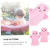 AUTSUPPL Animal Shaped Bath Mitts for Infants 2-Piece Set Large Cartoon Shower Gloves for Baby Bathing Soft and Gentle Washcloths for Boys and Girls view 2