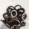 100PCS Seamless Black Hair Ties for Women, No Crease Elastic Ponytail Holders for Fine or Thick Hair, Soft Rubber Bands Bulk Pack (Multi) view 2