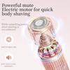 Peach Please Razor, Peach Please Dual Head Razor, Wet/Dry Womens Electric Shaver for Legs, 2-in-1 Dual-Head Shaver with Ceramic Blades, Waterproof, Rechargeable (Gradient Purple) view 3