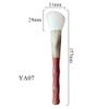 1pc Hand Crafted Makeup Brushes Soft Saibikoho Goat Blue Fox Hair Face Powder Blush Contour Eye Shadow Blending Brush Red Sandalwood Handle Professional Make Up Brushes (YA07) view 2