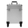 Pwefhsdjvh Professional Tattoo & Permanent Makeup Artist Case - Silver Aluminum Storage Organizer with Adjustable Dividers, Lockable Design for Tattoo Supplies/Cosmetic Tools view 2