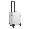 Pwefhsdjvh Professional Tattoo & Permanent Makeup Artist Case - Silver Aluminum Storage Organizer with Adjustable Dividers, Lockable Design for Tattoo Supplies/Cosmetic Tools view 4