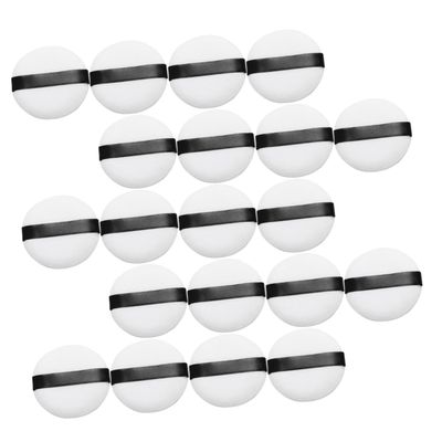 20Pcs Cosmetics for Makeup Application Soft and Comfortable Face Makeup Pads for Women for Loose Powder and Mineral Makeup Compact and Portable Tool