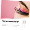 NULYLU 2Pcs Eyebrow Comb Convenient Eyebrow Shaping Tool for Home Salon Use Durable Material Portable Eyelash Comb for Travel Transparent view 3