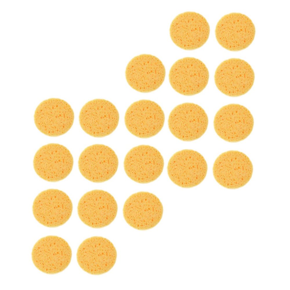 100Pcs Rounded Makeup Face Cleaning Applicators for Cosmetics Application for Women Simple Makeup Pad for Natural Look