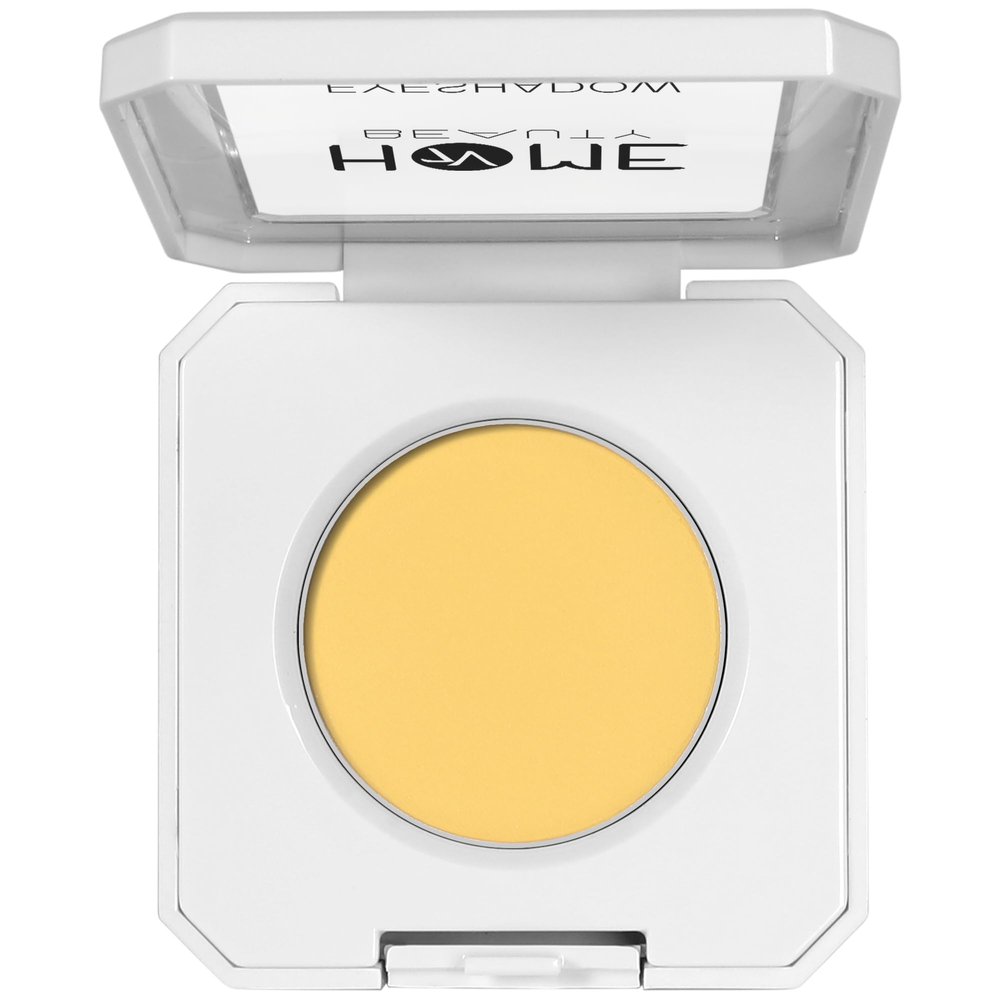 7V HOME BEAUTY Single Yellow Eyeshadow, High Pigment Long Lasting White Case Matte Single Eyeshadow
