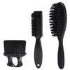 Beard & Hair Styling Kit - Professional Barber Grade Soft Bristle Brush & Duster with Portable Handle for Men's Grooming, Cleaning, Fade - Salon & Home Use view 1