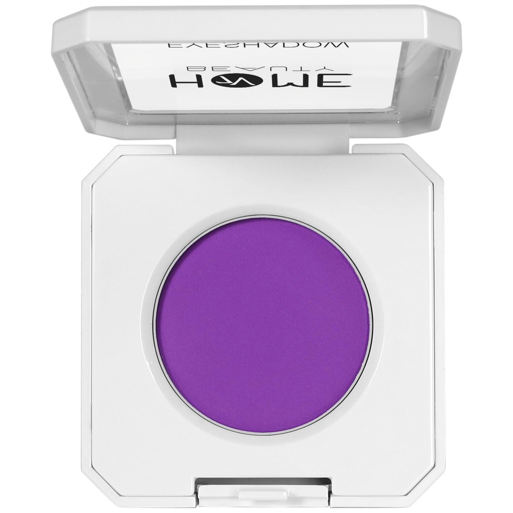 7V HOME BEAUTY Single Purple Eyeshadow, High Pigment Long Lasting White Case Matte Single Eyeshadow