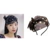 1920s Veil Headband For Christmas New Year Bridal Party 20s Tophat All-match Bride Wedding view 3