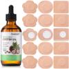 Castor Oil Belly Button Patch Set  60pcs Castor Oil Patches in 3 Shapes with 4oz Organic Cold-Pressed Castor Oil Glass Bottle  Disposable, Leakproof, Skin-Friendly Castor Oil Pack Wrap view 1