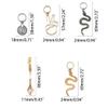 173PCS Metal Hair Coil Dreadlocks Beads Cuffs Braiding Clips Spring Twisted Braid Rings view 4