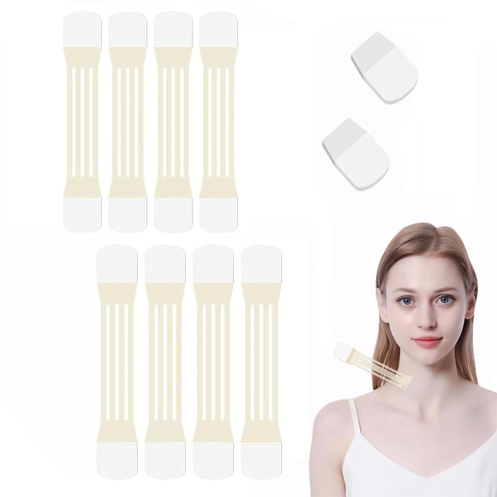Instant Neck Tape, Neck Tape,Neck Instant Lifting & Firming Invisible Tape,2025 New Face Neck Lifting Tape Invisible,for Necks Face Jaw, Long-Lasting(40Pcs)