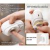 Automatic Electric Nail Clipper for Adults for Seniors 2 in 1 Electric Polishing Nail Clippers Nail Grinders with Led Light and Polisher for Men Nail File USB Rechargeable (White,85x68x33mm) view 4