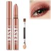 Cream Eye Shadow Brightener Stick Makeup Set, Champagne Pearl Taupe Bronze Cocoa Stone Putty Smoky Amethyst Shimmer Matte Eyeshadow Eyeliner Pencil Applicator Stick Palette Makeup(Pinky nude) view 1