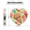 KKLWEGU Ice Cream and Waffle Pattern Compact Pocket Mirror,1x/2x Cosmetic Mirror Portable Folding Handheld Mirrors Portable Travel Makeup Mirror for Women Girls view 3