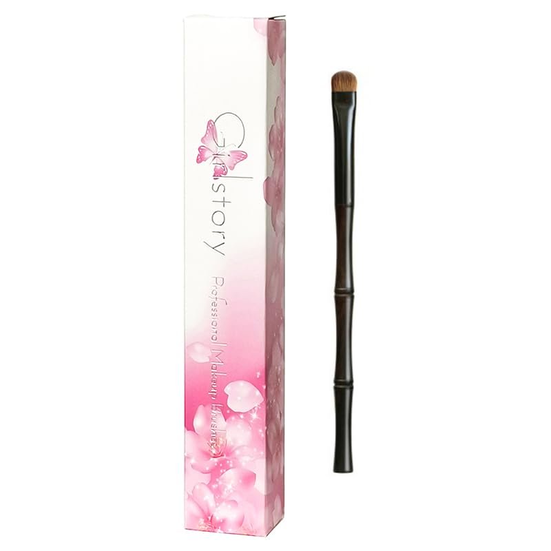 1pc Hand Crafted Makeup Brushes Soft Saikoho Goat Lynx Weasel Hair Powder Contour Eye Shadow Blending Brush Ebony Wood Handle Professional Make Up Brushes (QS09)