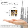 4-Piece Small French Side Comb for Women - Ideal Hair Combs for Fine Hair Accessories view 3