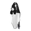 Aprons Professional Hair Cutting Cape with Adjustable Snap Closure, Classic Movie Clapboard Black Barber Cape for Men Women Waterproof Hairdressing Salon Cape, Coloring Makeup Styling Home Use view 3