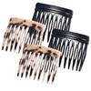 4-Piece Small French Combs for Fine Hair - Decorative Side Combs for Women Fine Thin Hair view 1