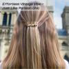 4-Piece Small French Combs for Fine Hair - Decorative Side Combs for Women Fine Thin Hair view 2
