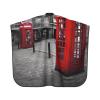 Aprons Professional Hair Cutting Cape with Adjustable Snap Closure, London Red Telephone Booth Barber Cape for Men Women Waterproof Hairdressing Salon Cape, Coloring Makeup Styling Home Use view 2