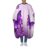 Aprons Professional Hair Cutting Cape with Adjustable Snap Closure, Purple Butterflies Barber Cape for Men Women Waterproof Hairdressing Salon Cape, Coloring Makeup Styling Home Use view 1