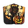 Aprons Professional Hair Cutting Cape with Adjustable Snap Closure, Black Tree Owl Pumpkin Head Barber Cape for Men Women Waterproof Hairdressing Salon Cape, Coloring Makeup Styling Home Use view 2