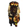 Aprons Professional Hair Cutting Cape with Adjustable Snap Closure, Black Tree Owl Pumpkin Head Barber Cape for Men Women Waterproof Hairdressing Salon Cape, Coloring Makeup Styling Home Use view 4