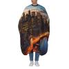 Aprons Professional Hair Cutting Cape with Adjustable Snap Closure, New York City Scenery Barber Cape for Men Women Waterproof Hairdressing Salon Cape, Coloring Makeup Styling Home Use view 1