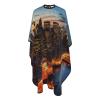 Aprons Professional Hair Cutting Cape with Adjustable Snap Closure, New York City Scenery Barber Cape for Men Women Waterproof Hairdressing Salon Cape, Coloring Makeup Styling Home Use view 4