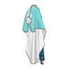 Aprons Professional Hair Cutting Cape with Adjustable Snap Closure, Cartoon shark floating in water Barber Cape for Men Women Waterproof Hairdressing Salon Cape, Coloring Makeup Styling Home Use view 3