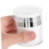 2Pcs Airless Pump Bottles Vacuum Press Lotion Jars for Moisturizers Creams and Cosmetics Made Material Compact Lightweight Refillable and Reusable view 4