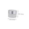LRXIYODE 10Pcs Glass Cream Jars Portable Makeup Containers Refillable Empty Cosmetic Dispenser with Dome Lids for Travel Essential Oils Lotion Cream Storage view 2