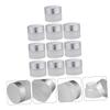 LRXIYODE 10Pcs Glass Cream Jars Portable Makeup Containers Refillable Empty Cosmetic Dispenser with Dome Lids for Travel Essential Oils Lotion Cream Storage view 4