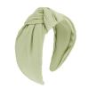 Ondder Light Green Headband Top Knot Headbands for Women Non Slip Fashion Wide Knotted Headbands for Women Hair Accessories for Women Girls view 1