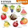 36 Pack Fruit Shaped Sheet Face Mask for Women, Collagen Hydrating and Moisturizing Face Masks Skincare for Dry Skin, Bulk Christmas Gifts, Spa Party Gifts and Stocking Stuffers(9 Types x 4 Pcs) view 4
