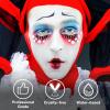 BOBISUKA White + Red + Blue Face Body Paint Kit, Water Based Face Painting for 4th of July Patriotic USA Flag Sports Fan Halloween Clown Zombie Joker Makeup for Women Adults, Non-Toxic Washable view 3