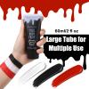 BOBISUKA Black + White + Red Face Body Paint Kit, Water Based Face Painting for Halloween Clown Skeleton Joker Zombie Mime Sugar Skull Makeup for Women Adults, Non-Toxic Washable view 2
