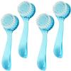 4 Pack Facial Cleansing Brush, Beomeen Face Scrubber Exfoliating Brush Face Wash Scrub Exfoliator for Skin Care, Makeup Removal,Blue view 1