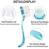 4 Pack Facial Cleansing Brush, Beomeen Face Scrubber Exfoliating Brush Face Wash Scrub Exfoliator for Skin Care, Makeup Removal,Blue view 4