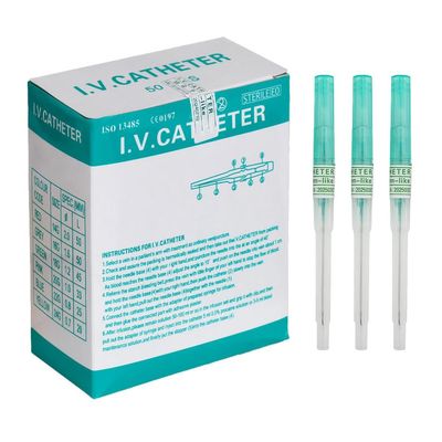 Caphstion I.V. Catheter Piercing Needles Stainless Steel Body Piercing Needles for Lip Eyebrow Navel Earrings, Green 18G 50pcs