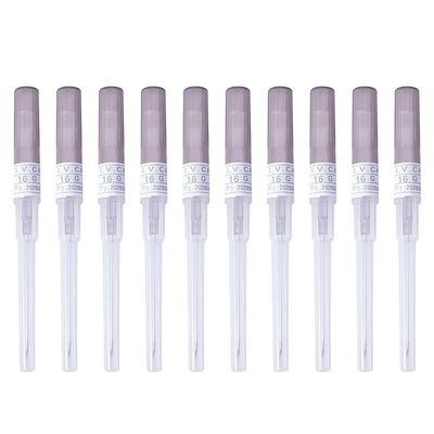 Caphstion I.V. Catheter Piercing Needles Stainless Steel Body Piercing Needles for Lip Eyebrow Navel Earrings, Grey 16G 10pcs