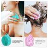 4Pcs Silicone Body Scrub Brushes for Shower Multi Purpose Exfoliating Bath Brushes with Double Sided Design for Skin Cleaning and Massaging Convenient Storage Ring view 3