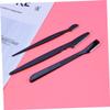 HEATSHAKING 3pcs Stainless Steel Eyebrow Razor Set Portable Eyebrow Trimmer Makeup Tool Kit for Women Girls Non-slip Grip Travel-friendly view 2