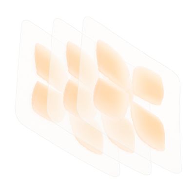 SOPOTUTU 12pcs Silicone for Earring Correction Ear Patches for Adults V-Shaped Face Training Accessory