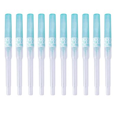 Caphstion I.V. Catheter Piercing Needles Stainless Steel Body Piercing Needles for Lip Eyebrow Navel Earrings, Green 18G 10pcs