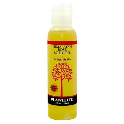 Plantlife Himalayan Rose Body Oil - Moisturizing Natural Body Oil for All Skin Types - Nourishing Dry Skin and Making It Feel Soft and Silky for Women & Men - Bath, Body & Massage Oil - 4oz