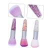 DEARMAMY 3Pcs Dual Use Cosmetic Brush for Loose Powder Manicure Short Handle Design Includes Tipped Brushes for Makeup Application and Nail Art view 3