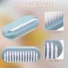 Nail Brushes for Cleaning, 2 Pcs Nail Brush Cleaner Scrubber, 2 Sided Hand Finger Nails Scrub Brushes for Cleaning, Soft Stiff Bristles Fingernail Cleaner, Nails Scrubber for Travel Kids Women Men view 2