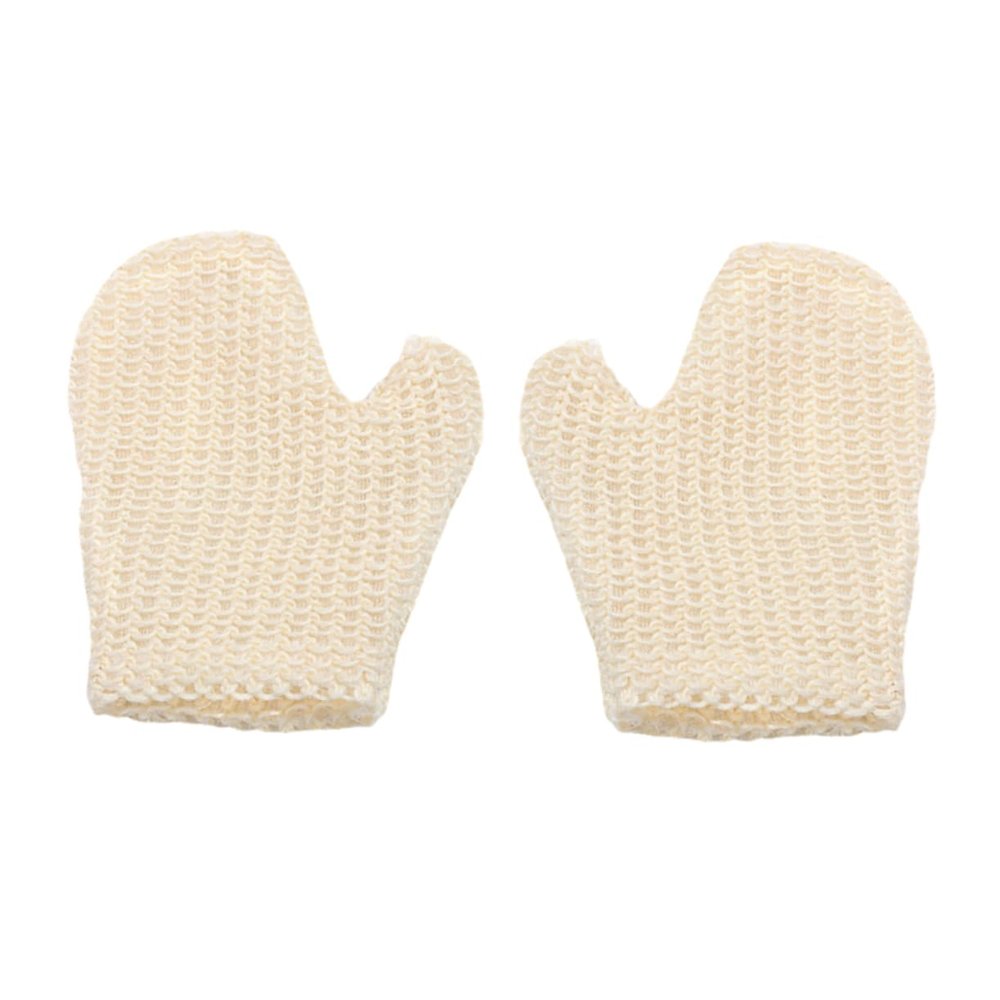 2Pcs Exfoliating Bath Mitts for Body Scrub and Back Cleaning Skin Exfoliating Gloves Convenient Shower Mitts for Smooth Skin and for Home and Travel Use